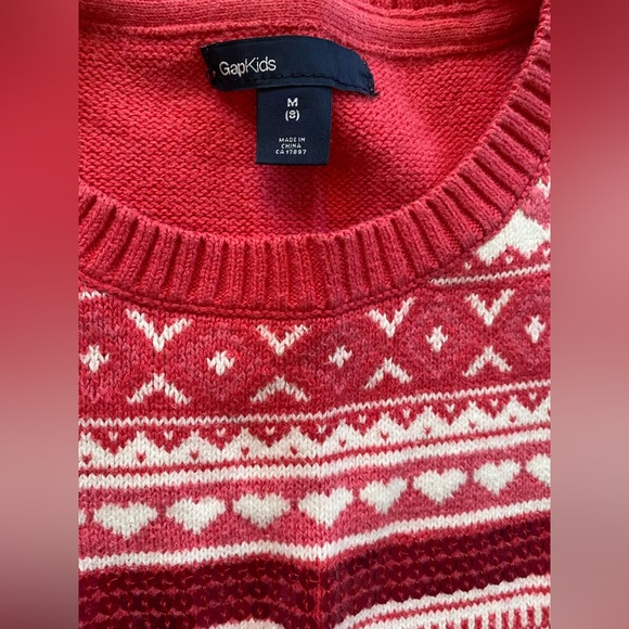 GAP Festive Winter Sweater - Girls 8 Years Old - Picture 3 of 3